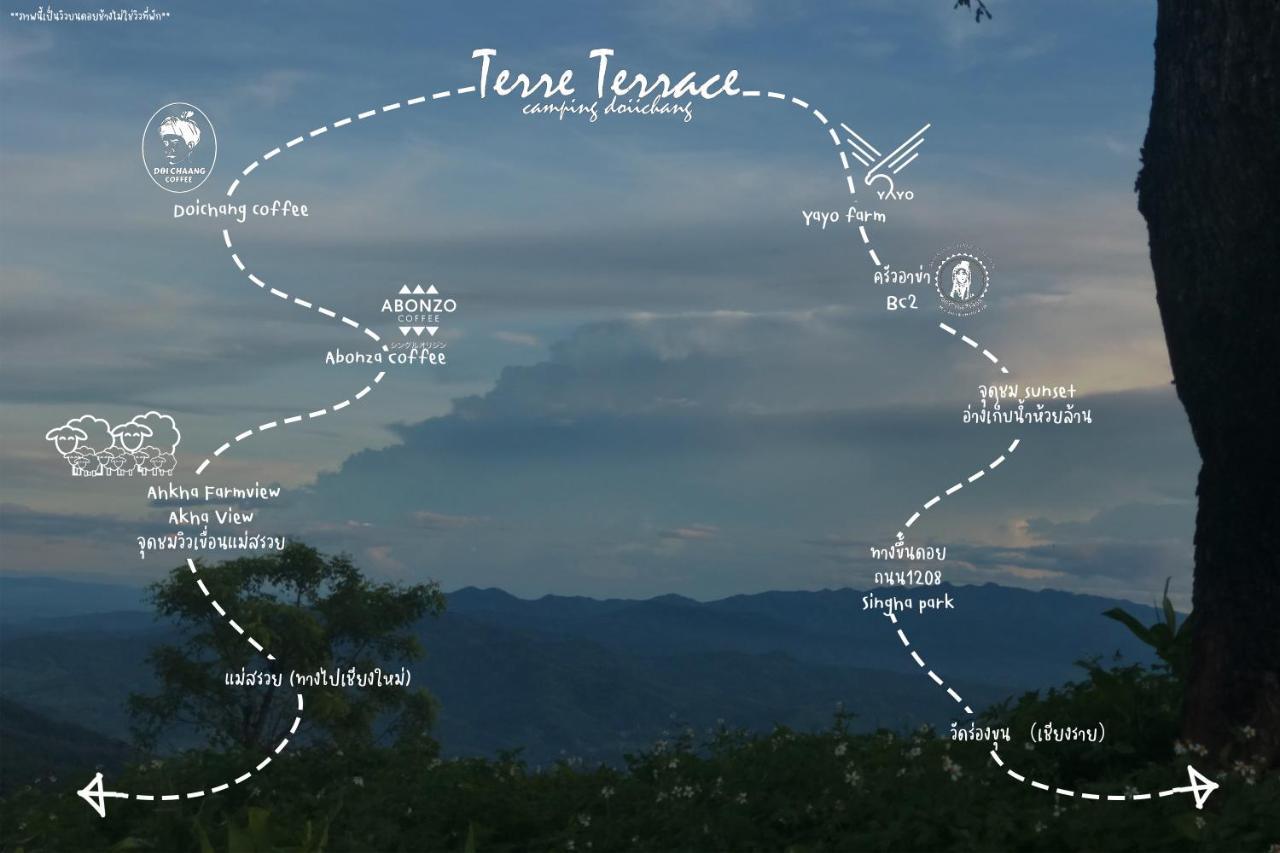 Terre Terrace Glamping - Doichang Ban Huai Khai Exteriör bild